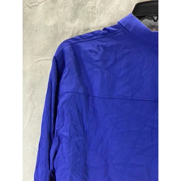 And Now This Men's Blue Regular-Fit Button-Up Long-Sleeve Shirt SZ 2XL - Picture 4 of 13